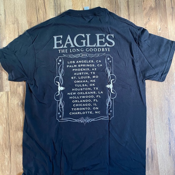 Eagles Band “The Long Goodbye” 2024 Tour Dates Concert T-Shirt. NWOT - Picture 3 of 7